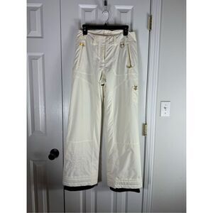 Metropolis Womens Cream Winter Lined Pants Size 8